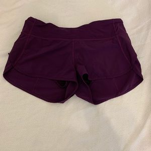 Burgundy shorts